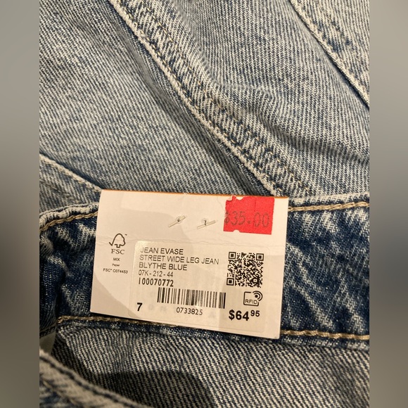 Garage Jeans BRAND NEW WITH TAGS- Street Wide Leg in Blythe Blue👖 - Picture 6 of 8